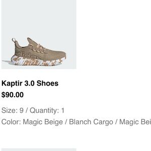 Adidas Kaptir 3.0 men’s size 9